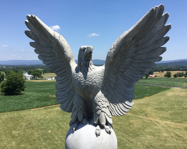 Eagle atop the New York State Monument