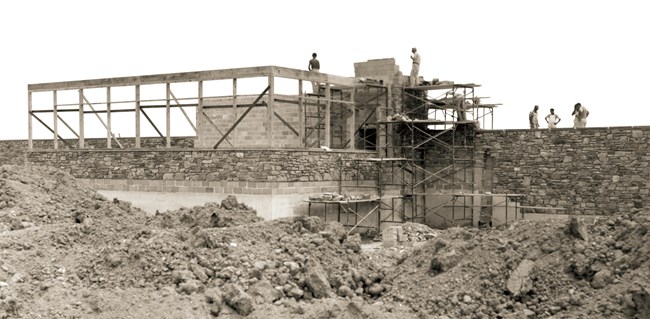 Construction of the Antietam Visitor Center