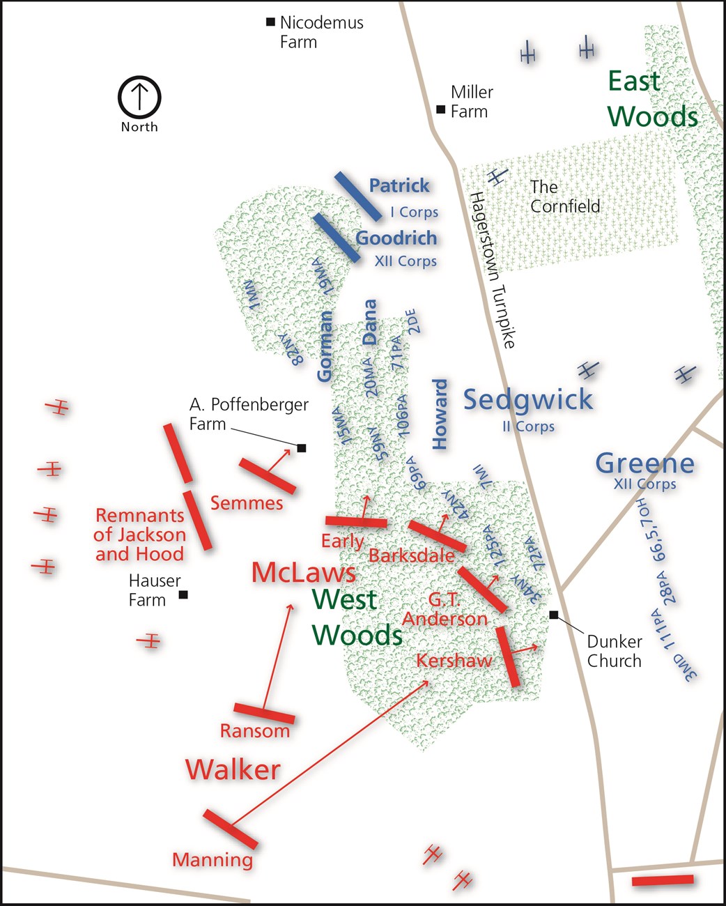 West Woods Battle Map
