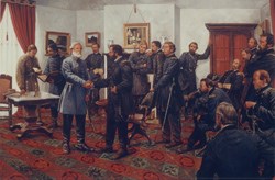 The Surrender Meeting - Appomattox Court House National Historical Park  (. National Park Service)