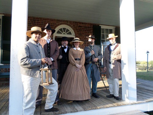 Living Historians on porch Living Historians on porch