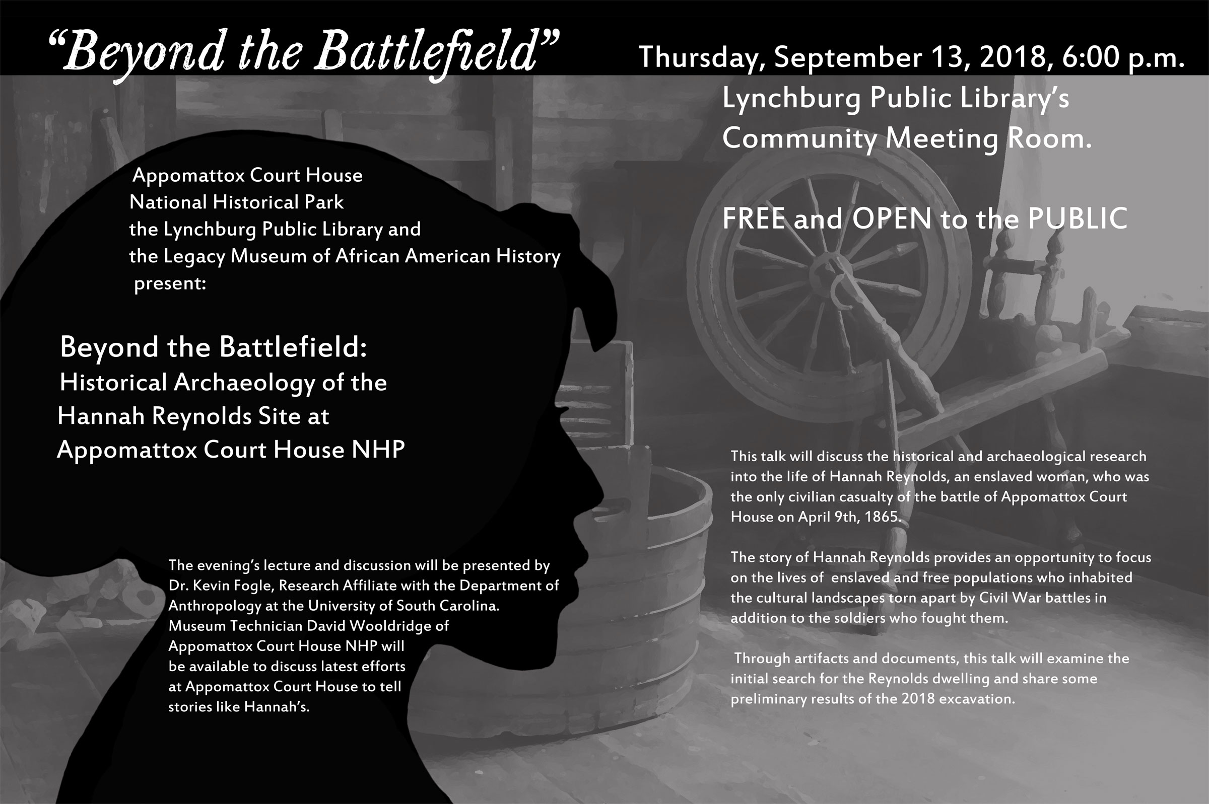 Beyond-the-Battlefield Flyer describing details of the activity