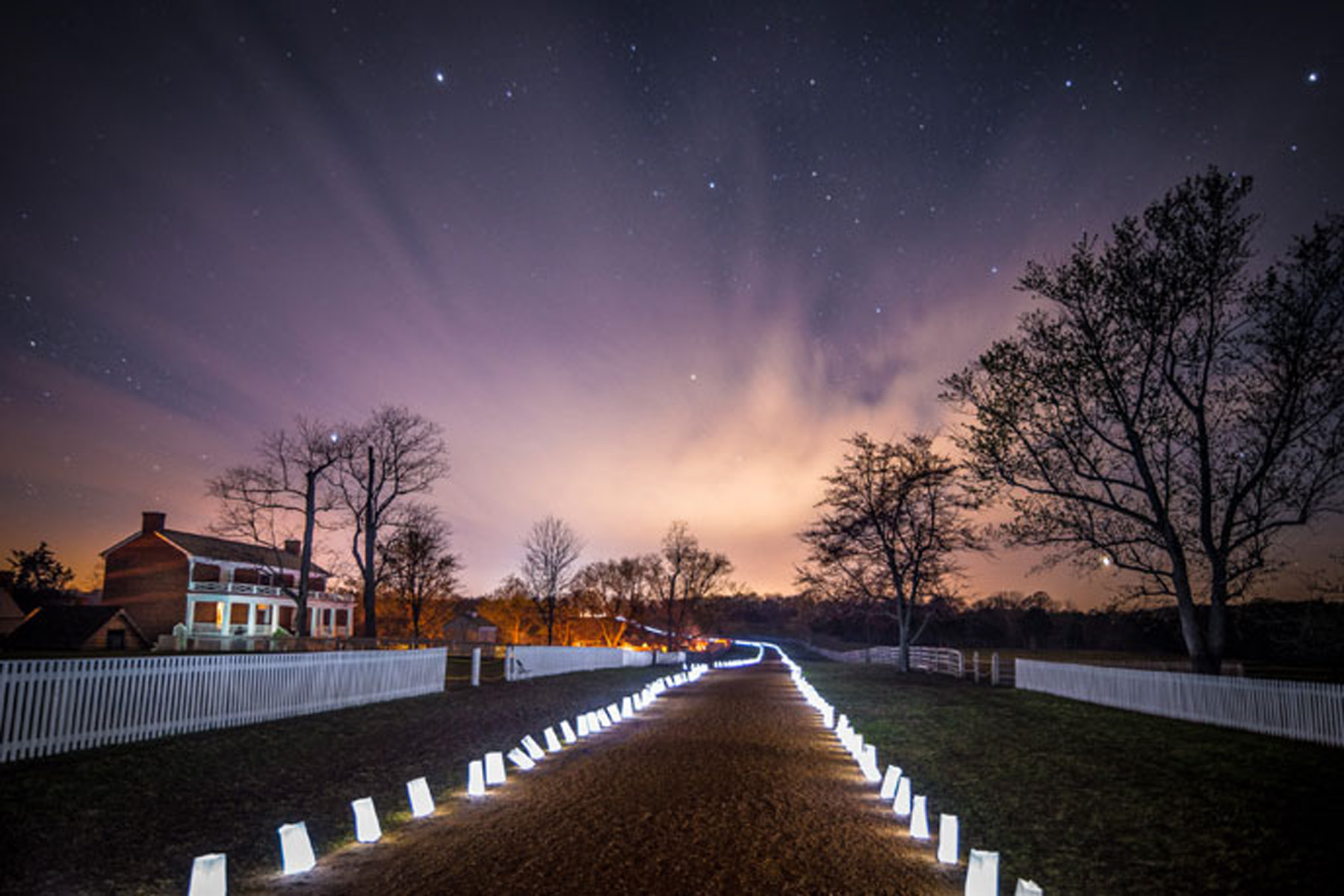 Picture of the park along the road that goes by the McLean House.