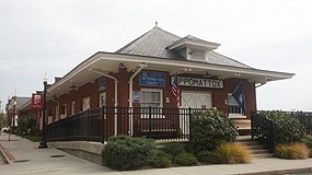The Appomattox Visitor Center is located downtown, along the historic  railroad corridor of the Southside Railroad.