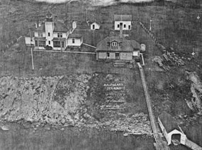 Raspberry Island Lightstation 1940s aerial
