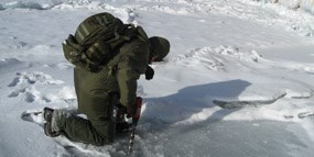 Rangers checking ice in 2008