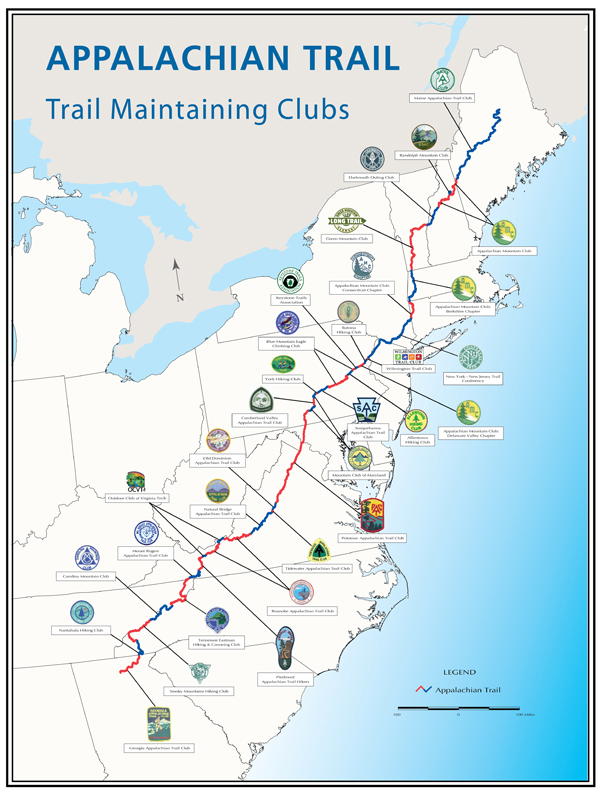 Appalachian Trail Elevation Gain Partners - Appalachian National Scenic Trail (U.s. National Park Service)