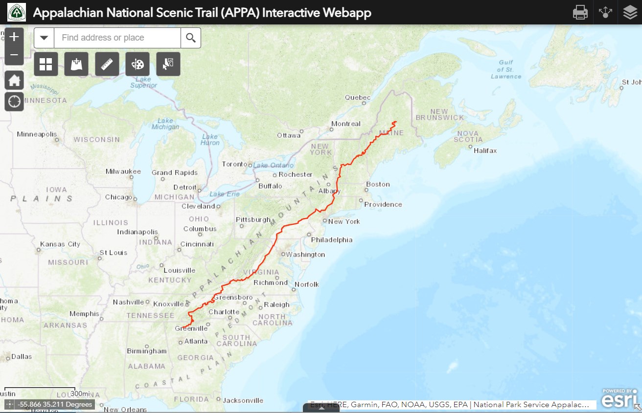 Maps - Appalachian National Scenic Trail (U.S. National Park Service)