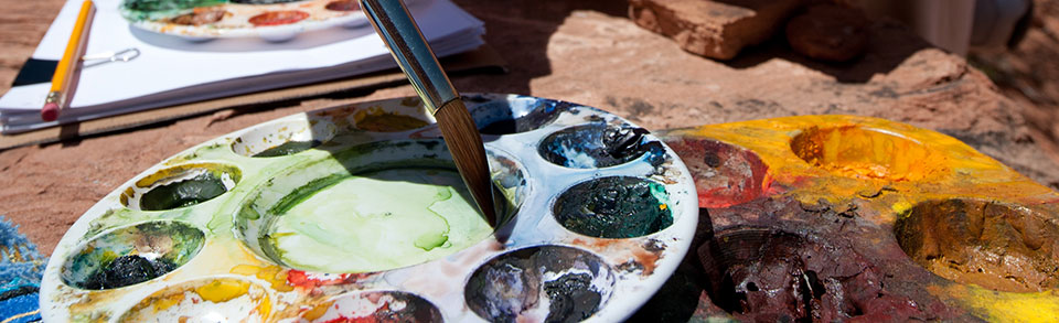 paints and palette