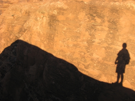 Shadow on sandstone