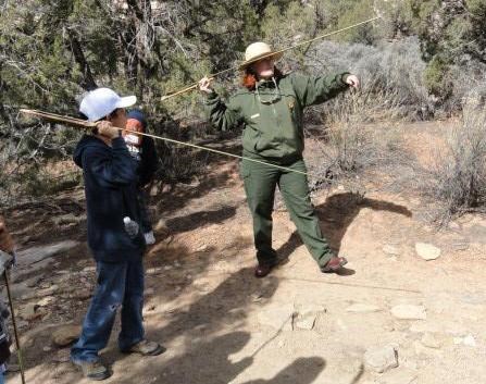 Atlatl throwing