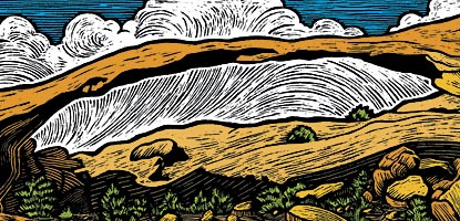 Illustration of Landscape Arch Illustration of Landscape Arch