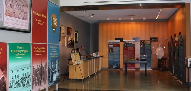 WIMSA Ranger Rangers wait to greet visitors at the temporary Ranger station and museum exhibit