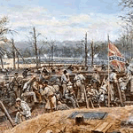 Confederate line