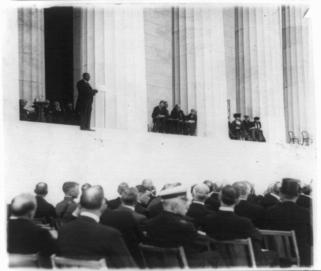 Dr Robert Moton at Lincoln Dedication