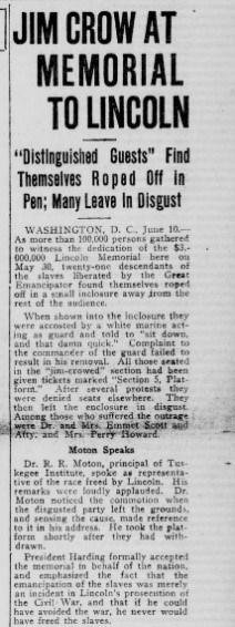 Newspaper Clipping from The Chicago Whip Newspaper Clipping from The Chicago Whip