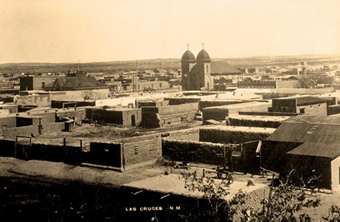 View of East Las Cruces, New Mexico, c. 1890-1900. Photo Credit: Photographer  unknown. Courtesy of the Palace of the Governors Photo Archives (NMHM/DC. Neg.#009395)