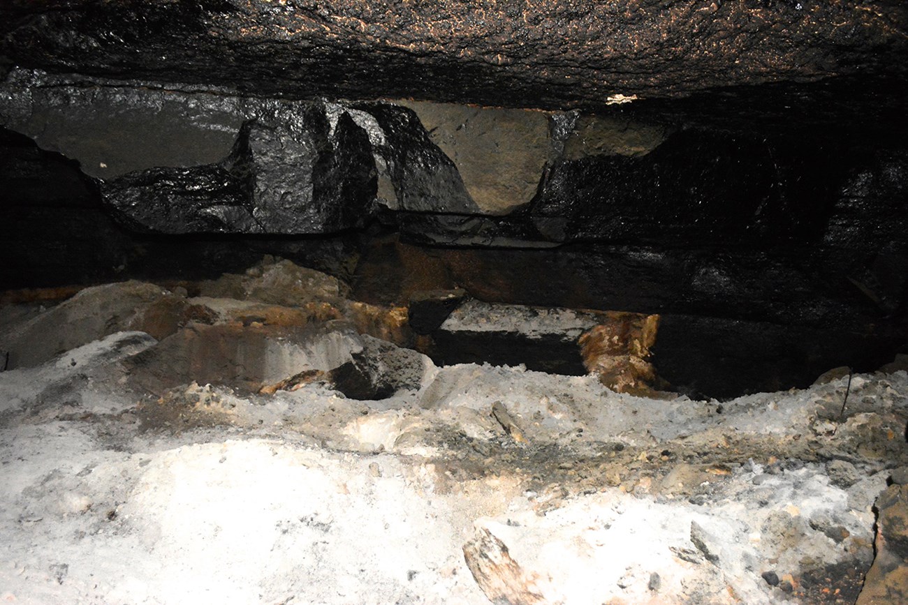 photograph of the inside of a cave