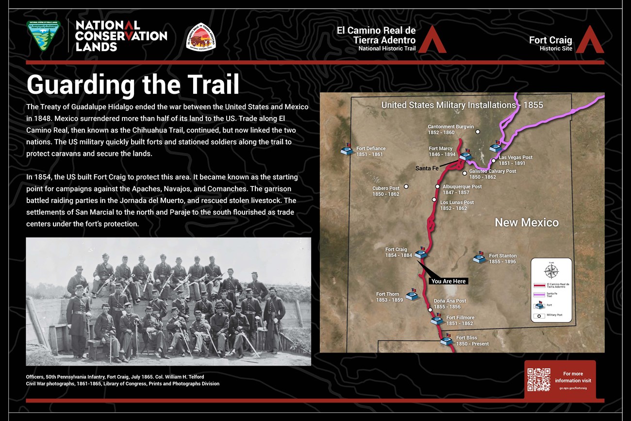 A wayside exhibit panel. Full audio description below.