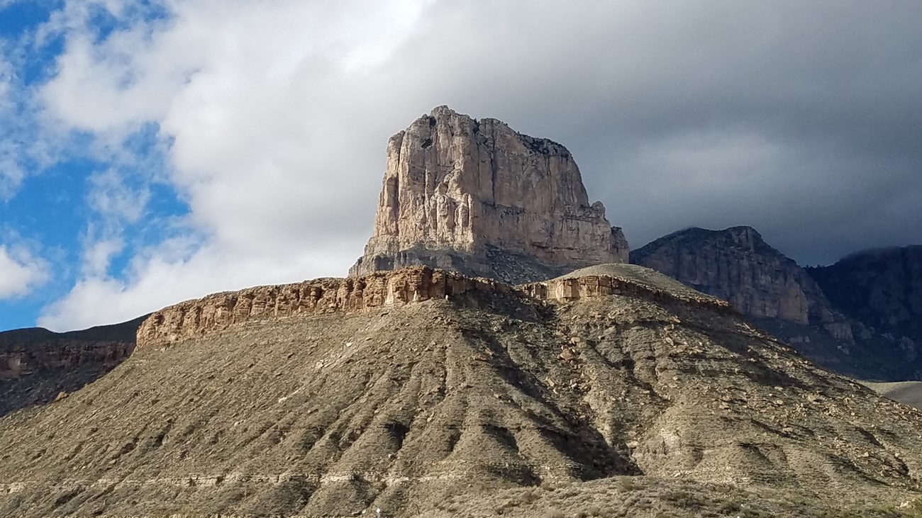 flat-topped reef mountain