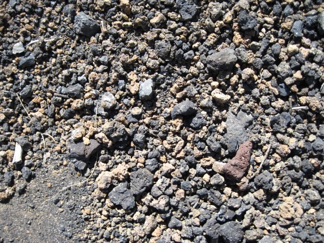 ground surface covered with pebbles