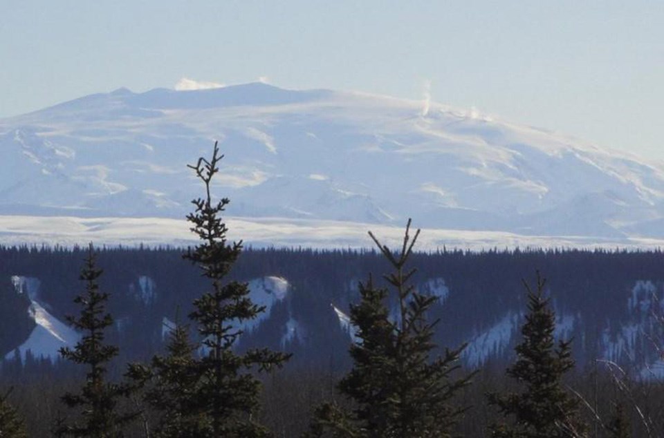 1332286727_ak326 photo with forested foreground an a large dome shaped mountain in the distance