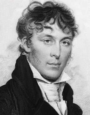 1351.1 A black and white portrait of Floyd, wearing formal period attire.