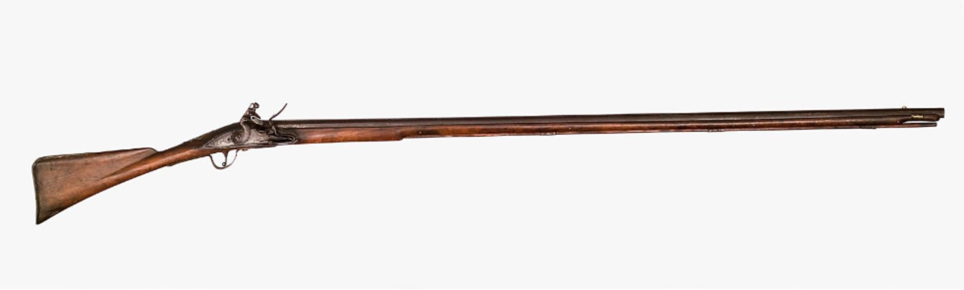 A simple fusil musket displayed on a white background. 