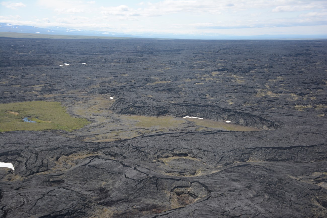 photo of a rolling volcanic landscape