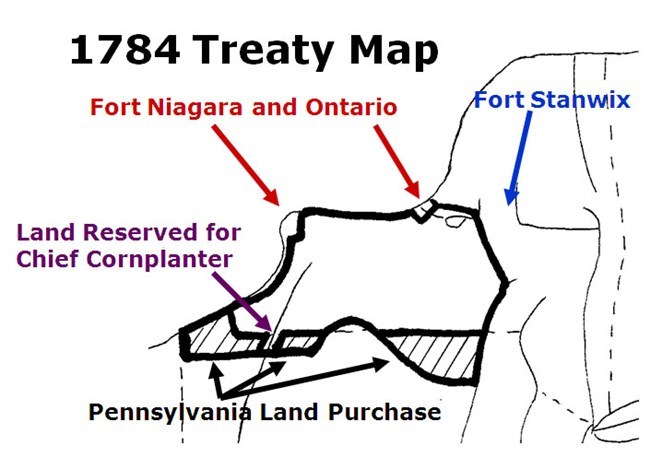 The outline of New York State with the western half outlined in bold.