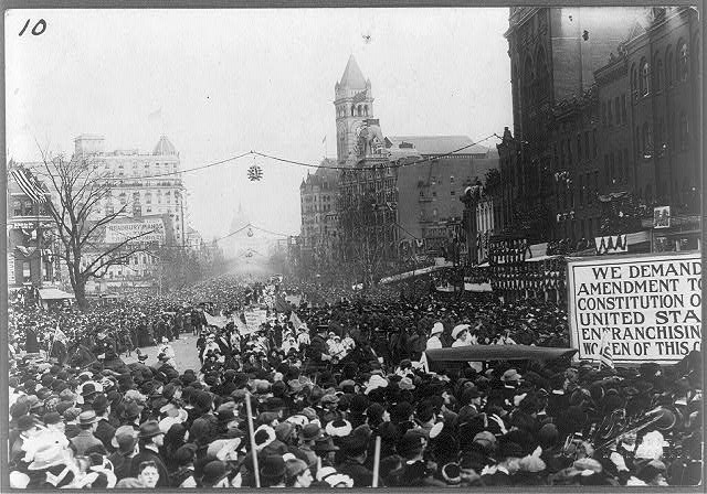 The Great Suffrage Parade of 1913 (U.S. National Park Service)