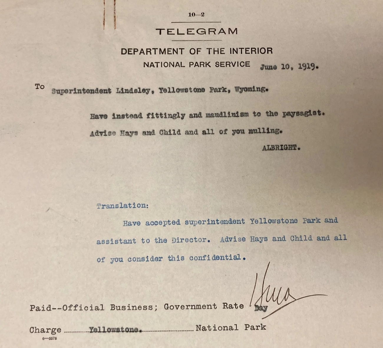1919 telegram with translation 1919 encrypted telegram with translation