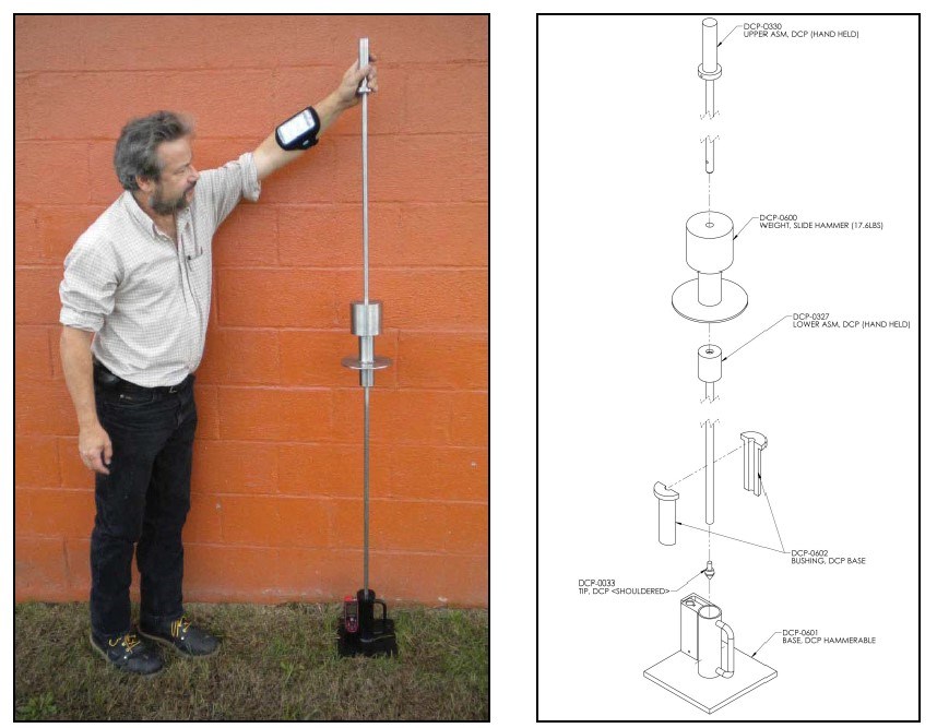 Figure 1. The Dynamic Cone Penetrometer Data Acquisition System by Vertex.