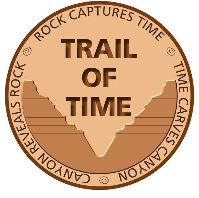 Illustration trail of time symbol.