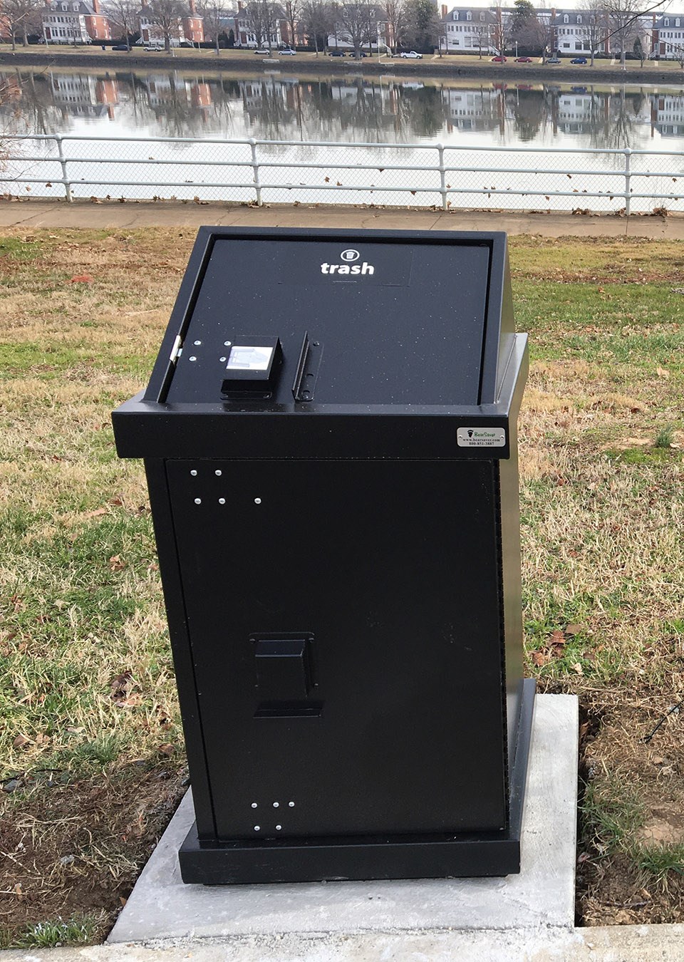 Wildlife proof trash cans