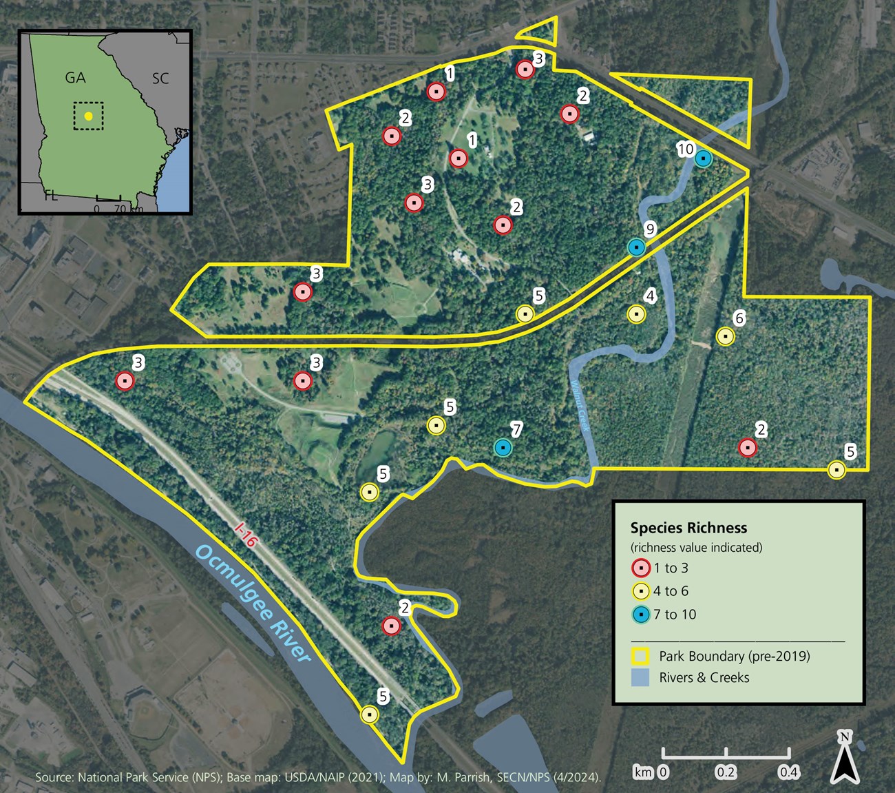Species richness map