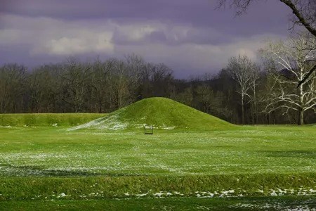 Hopewell Culture. An image of one of the moiunds within Hopewell Culture.