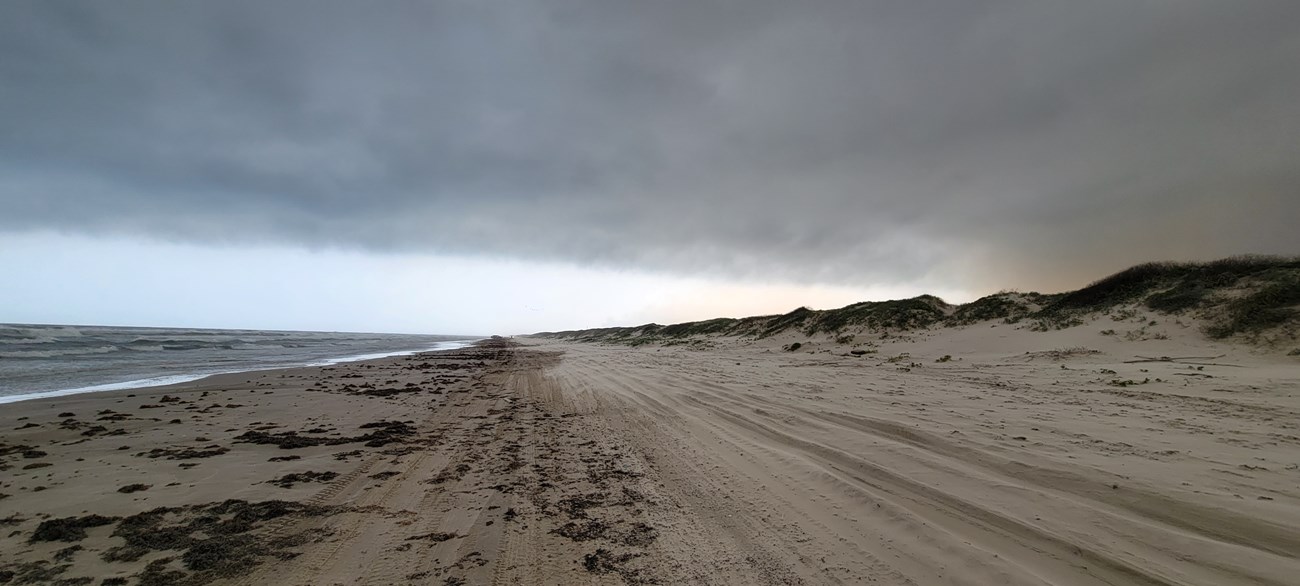 Storm clouds over Padre Island