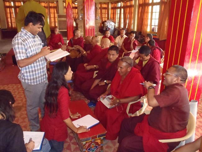 Awareness workshop for Buddhist Monks in monasteries in Ladakh, India. Awareness workshop for Buddhist Monks in monasteries in Ladakh, India.