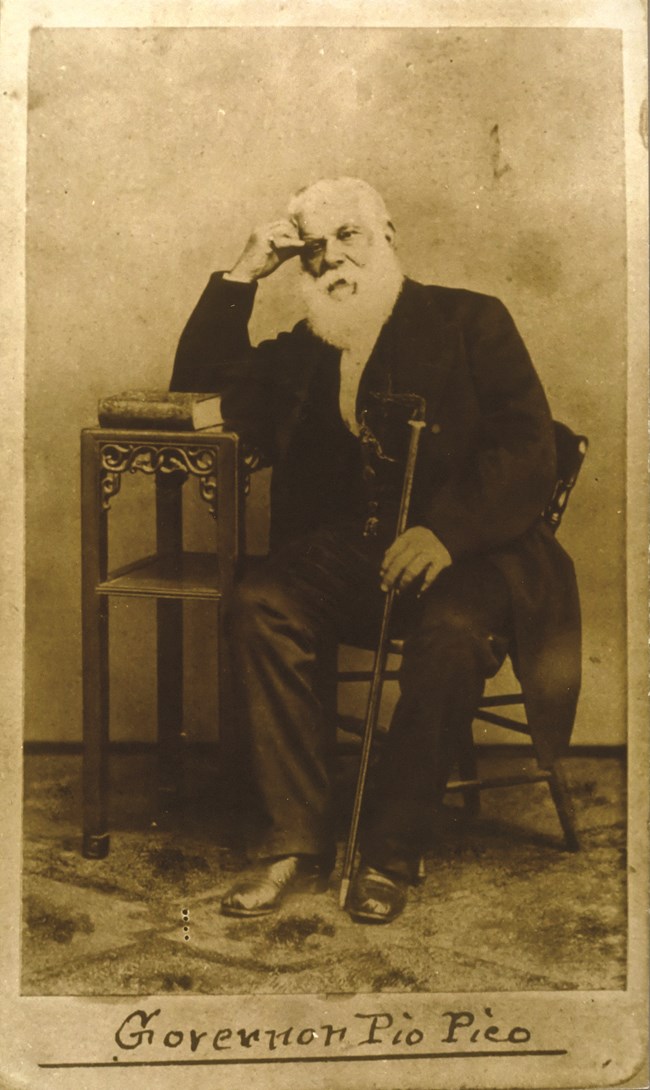 1800s Photograph of Governor Pio Pico