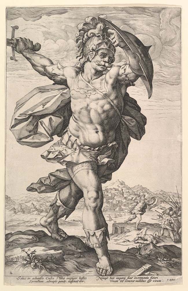 Horatius Cocles, from the series The Roman Heroes Horatius Cocles, from the series The Roman Heroes