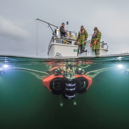 a machine going underwater