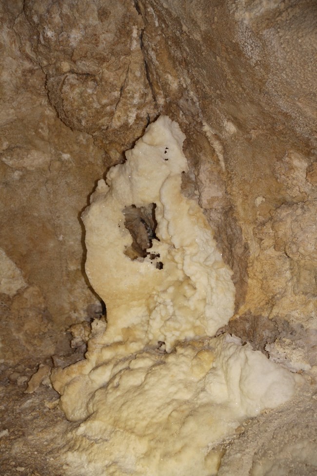 Winged Victory-type gypsum crust An odd shaped formation made out of gypsum
