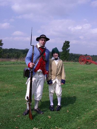 Mike and son Jordan at Saratoga NHP Mike and son Jordan at Saratoga NHP
