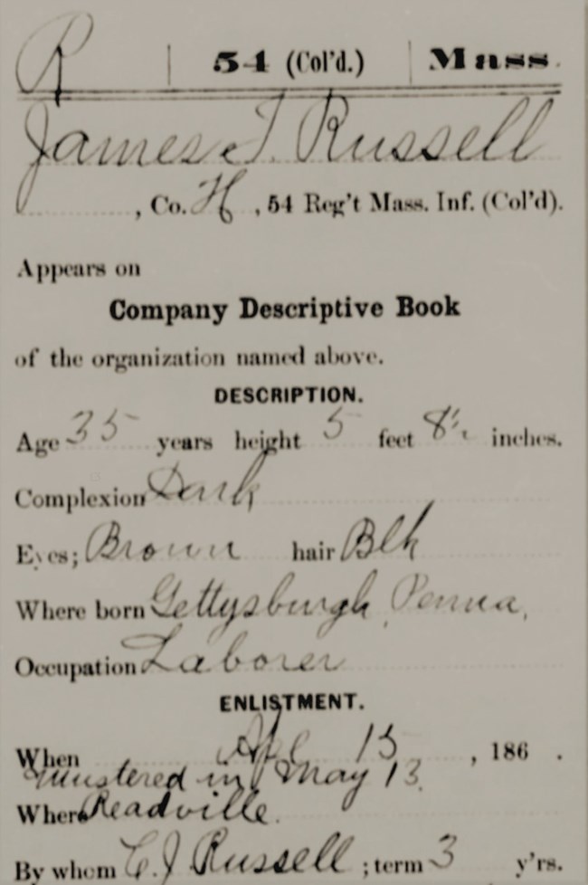 James Russell Service Record