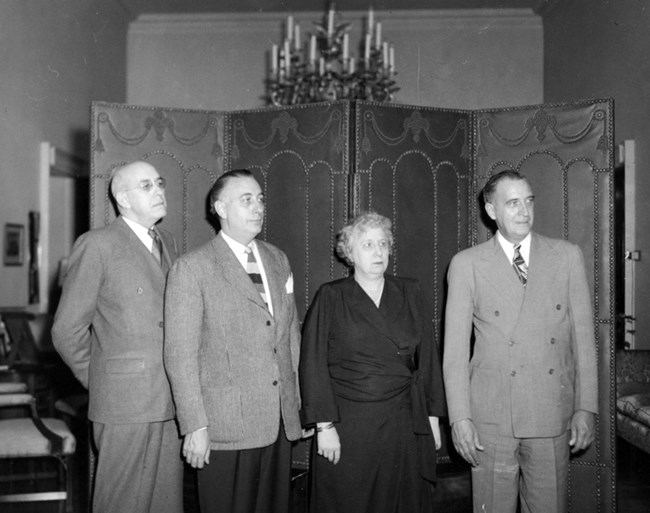 The Wallace siblings at the White House, December, 1947 The Wallace siblings at the White House, December, 1947