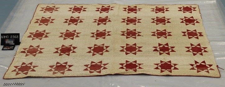 Quilt; star of Bethlehem pattern