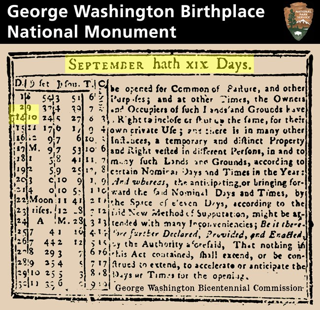 ARTIFACT-175209-- Poor Richards Almanac-September 1752 Page 001 GWBC Newspaper article from 1752