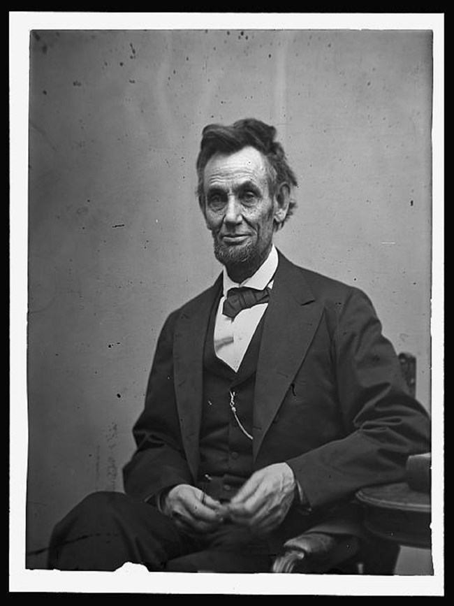 Sepia Toned image of Abe LIncoln