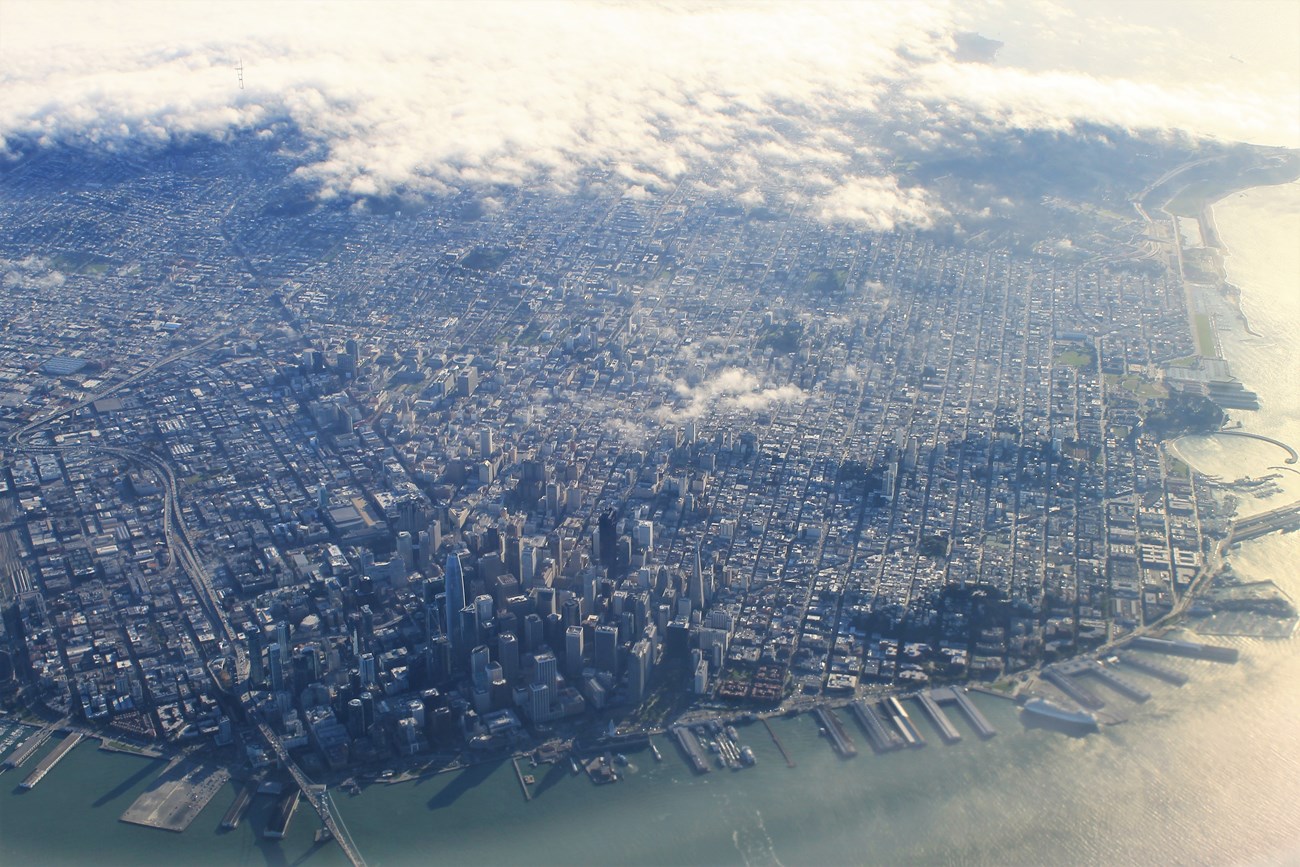 Aerial of San Francisco.